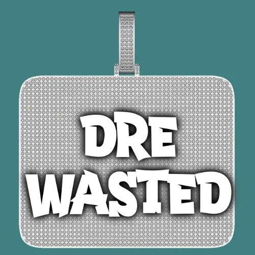 CUSTOM LETTER NECKLACE 3D BIG SQUARE sold by The GUU Shop