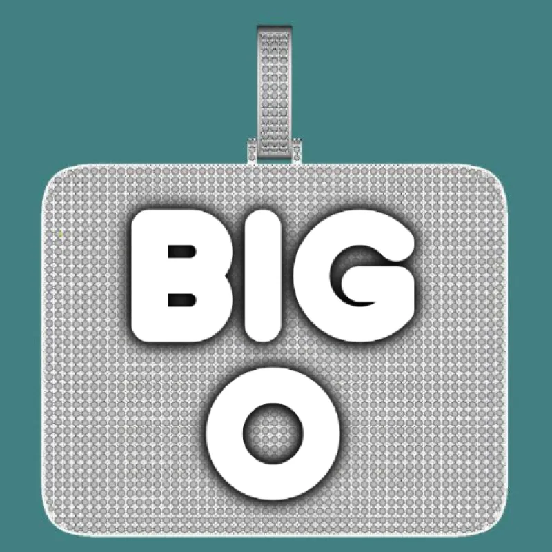 CUSTOM LETTER NECKLACE 3D BIG SQUARE made by The GUU Shop