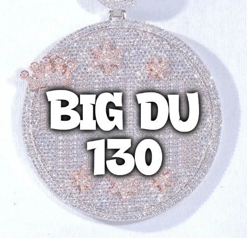 CUSTOM LETTER NECKLACE 3D BIG CROWN DISC sold by The GUU Shop