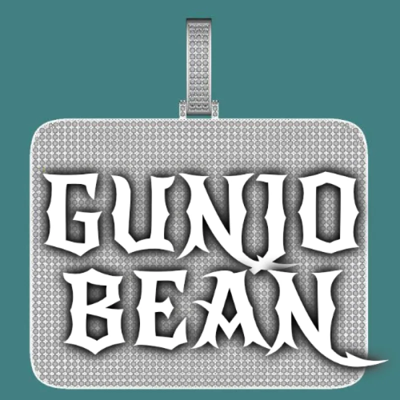 CUSTOM LETTER NECKLACE 3D BIG SQUARE made by The GUU Shop