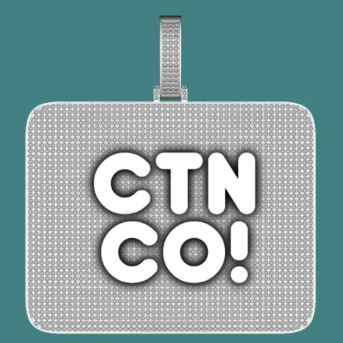 CUSTOM LETTER NECKLACE 3D BIG SQUARE sold by The GUU Shop