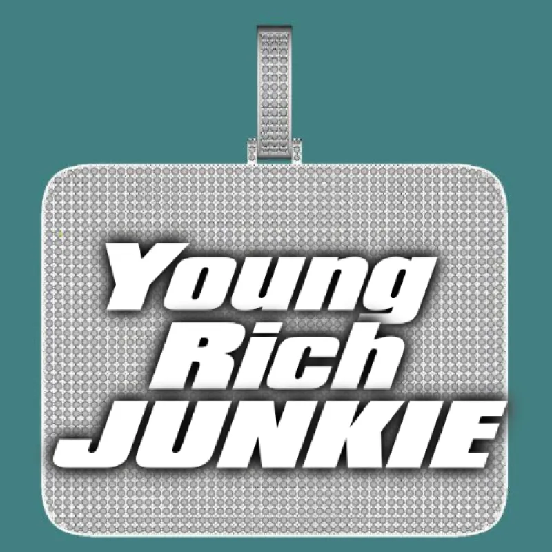 CUSTOM LETTER NECKLACE 3D BIG SQUARE made by The GUU Shop