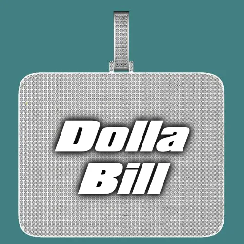 CUSTOM LETTER NECKLACE 3D BIG SQUARE sold by The GUU Shop