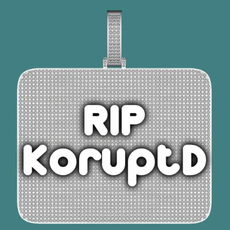 CUSTOM LETTER NECKLACE 3D BIG SQUARE made by The GUU Shop