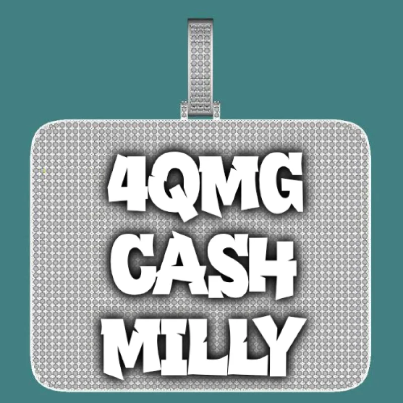 CUSTOM LETTER NECKLACE 3D BIG SQUARE made by The GUU Shop