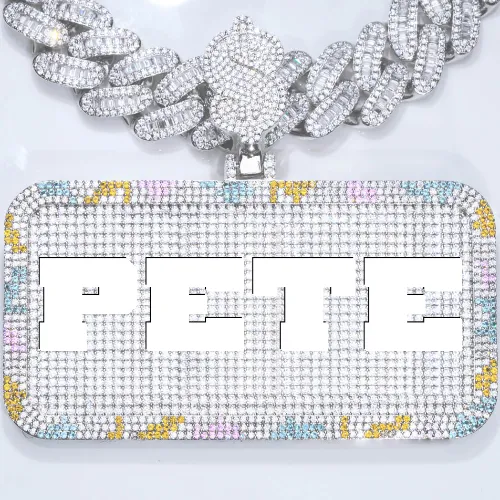 CUSTOM LETTER NECKLACE 3D COLORFUL SQUARE sold by The GUU Shop