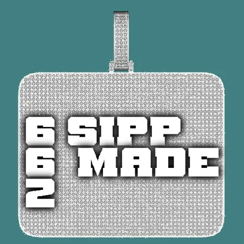 CUSTOM LETTER NECKLACE 3D BIG SQUARE sold by The GUU Shop