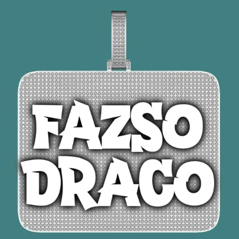 CUSTOM LETTER NECKLACE 3D BIG SQUARE made by The GUU Shop