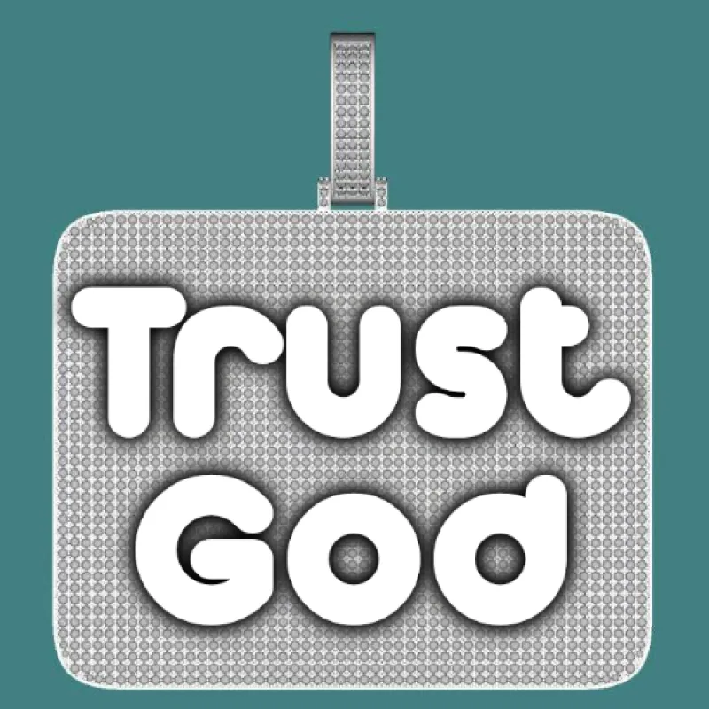 CUSTOM LETTER NECKLACE 3D BIG SQUARE made by The GUU Shop