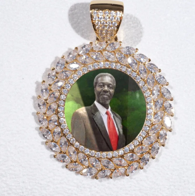 Large 3D Wheat Ear Custom Picture Pendant made by The GUU Shop