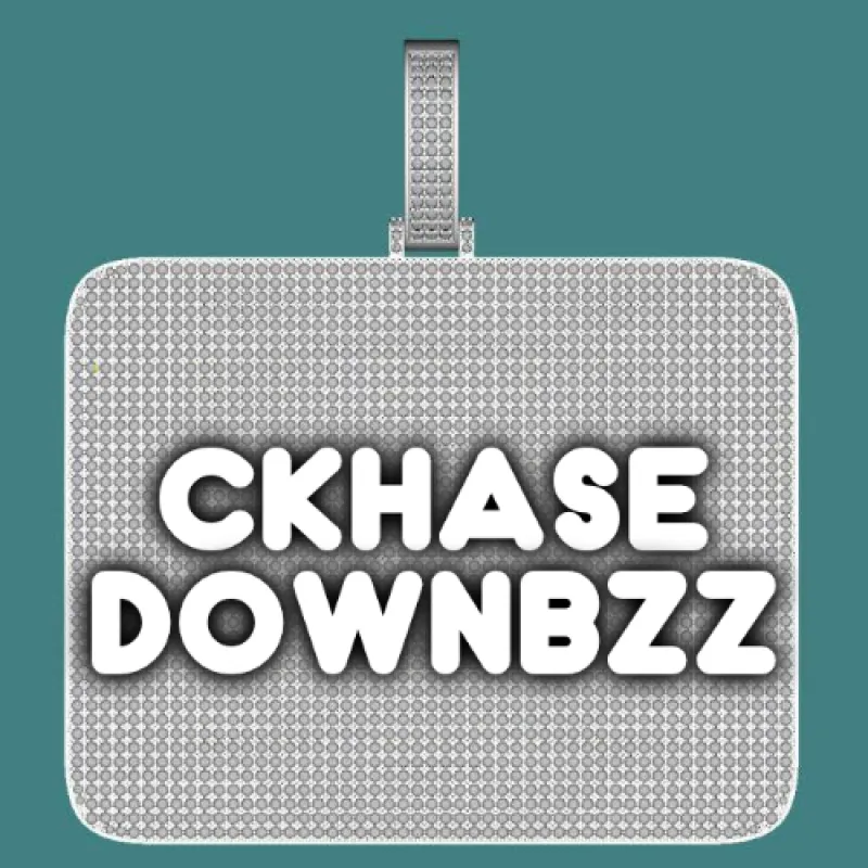 CUSTOM LETTER NECKLACE 3D BIG SQUARE made by The GUU Shop