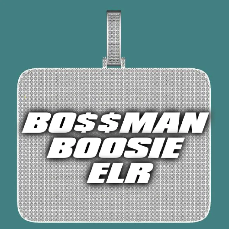 CUSTOM LETTER NECKLACE 3D BIG SQUARE made by The GUU Shop