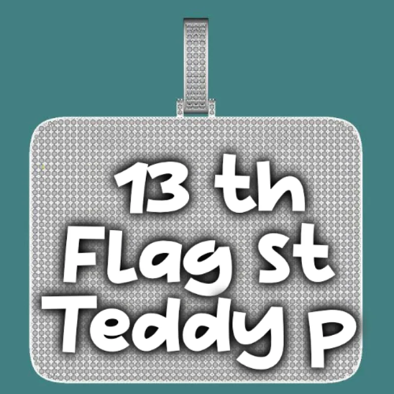 CUSTOM LETTER NECKLACE 3D BIG SQUARE made by The GUU Shop