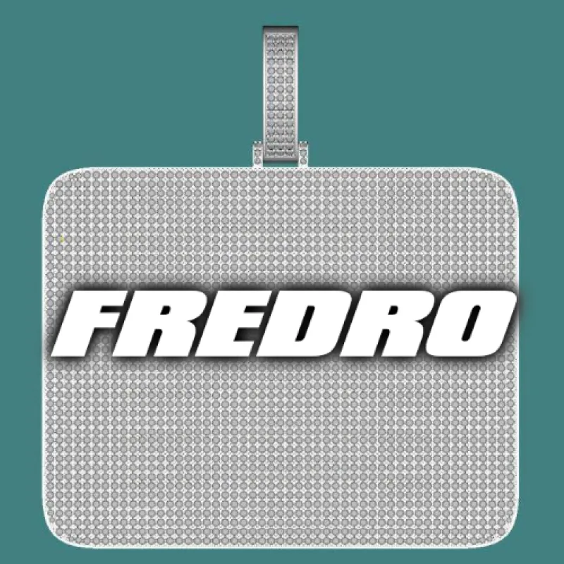 CUSTOM LETTER NECKLACE 3D BIG SQUARE made by The GUU Shop