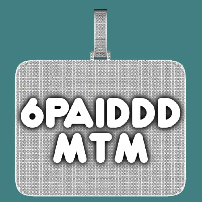 CUSTOM LETTER NECKLACE 3D BIG SQUARE made by The GUU Shop