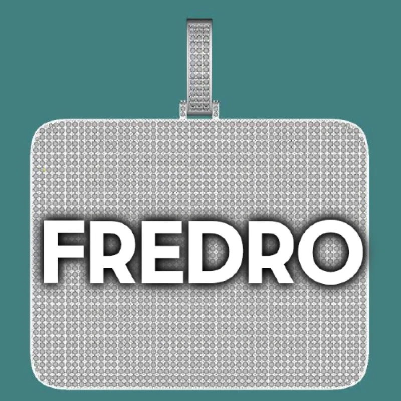 CUSTOM LETTER NECKLACE 3D BIG SQUARE made by The GUU Shop