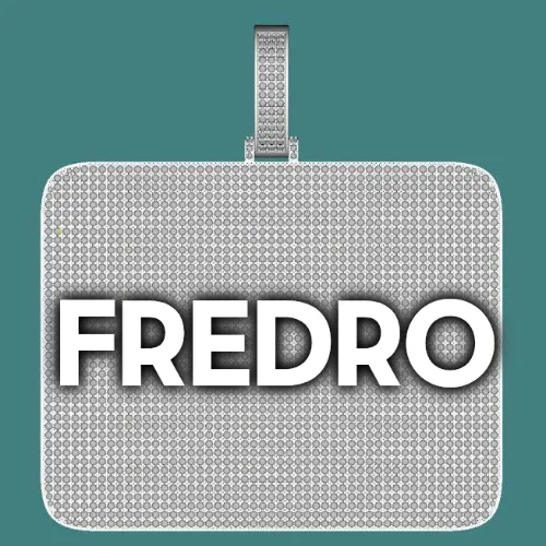 CUSTOM LETTER NECKLACE 3D BIG SQUARE sold by The GUU Shop