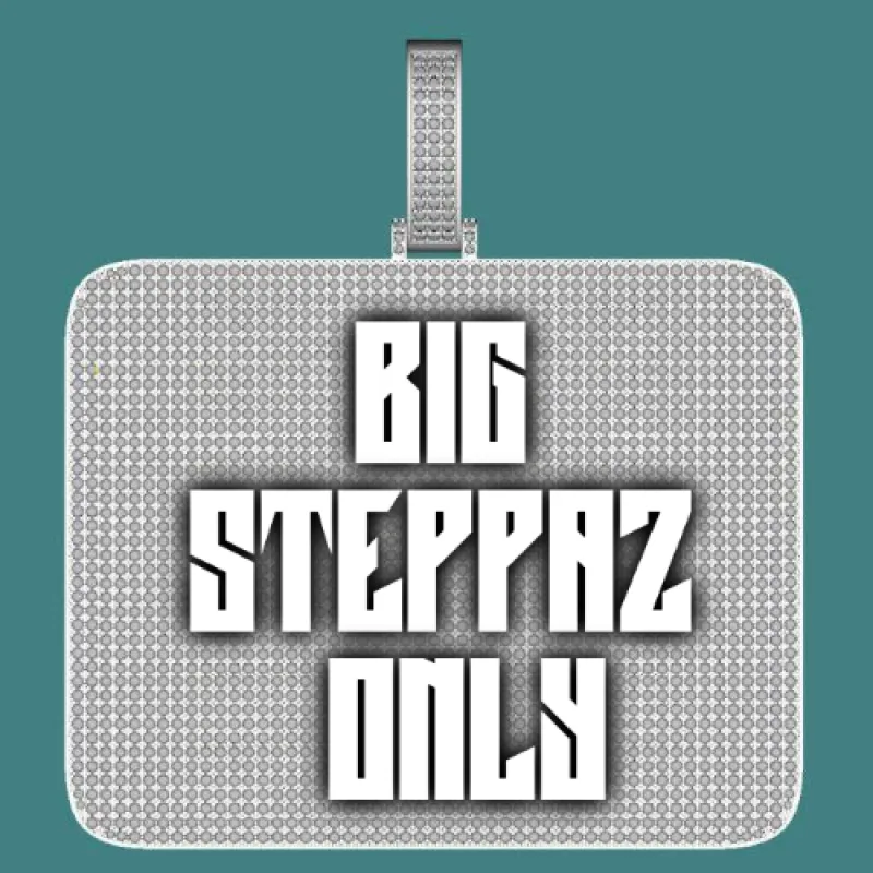 CUSTOM LETTER NECKLACE 3D BIG SQUARE made by The GUU Shop