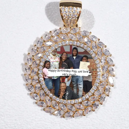 Large 3D Wheat Ear Custom Picture Pendant sold by The GUU Shop