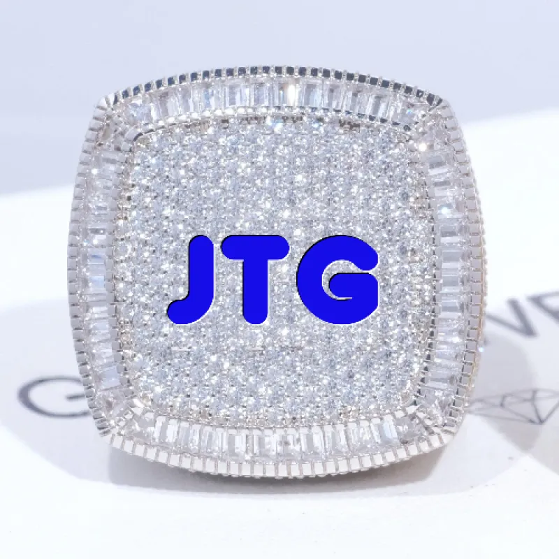 CUSTOM LETTER 3D ICED RING made by The GUU Shop