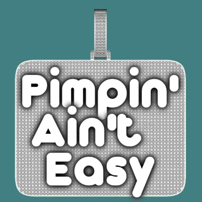 CUSTOM LETTER NECKLACE 3D BIG SQUARE made by The GUU Shop