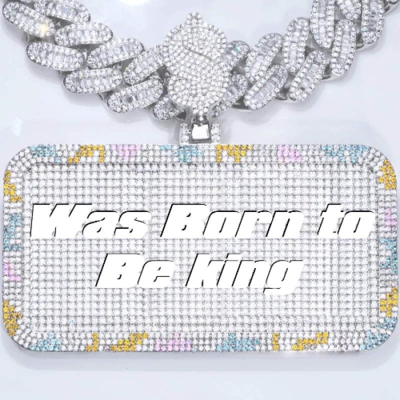 CUSTOM LETTER NECKLACE 3D COLORFUL SQUARE made by The GUU Shop