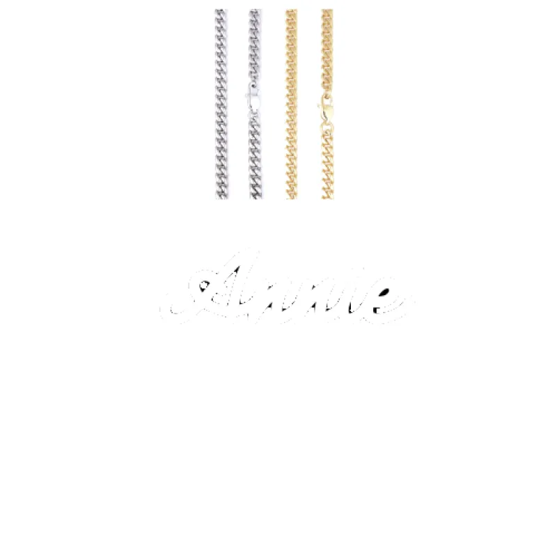 Script Custom Letter Necklace made by The GUU Shop