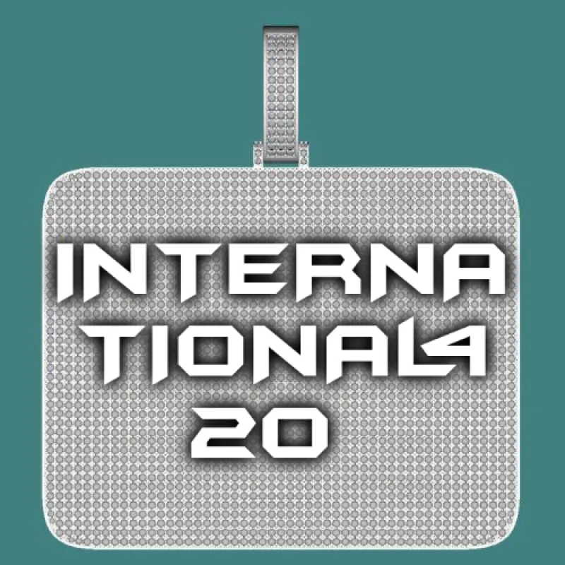 CUSTOM LETTER NECKLACE 3D BIG SQUARE made by The GUU Shop