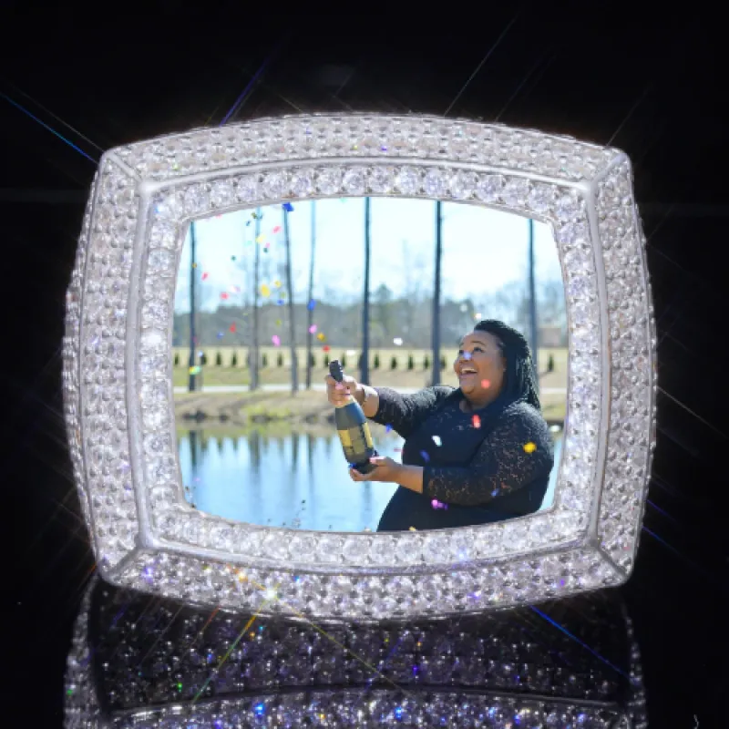 3D CUSTOM PICTURE ICED RING made by The GUU Shop