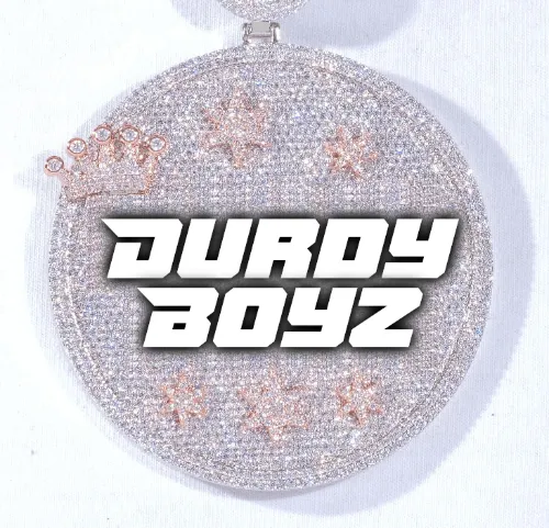 CUSTOM LETTER NECKLACE 3D BIG CROWN DISC sold by The GUU Shop