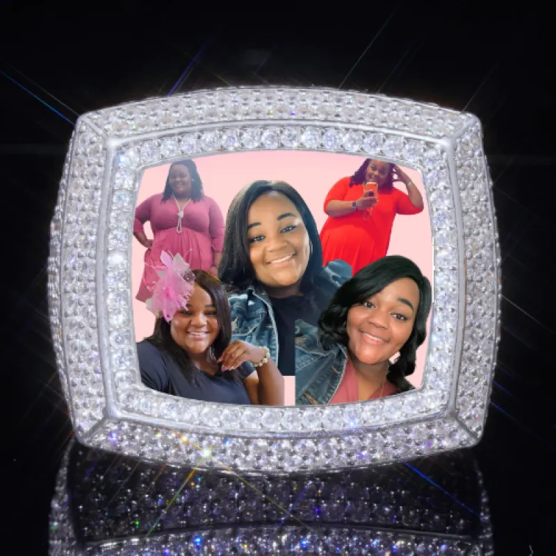 3D CUSTOM PICTURE ICED RING made by The GUU Shop