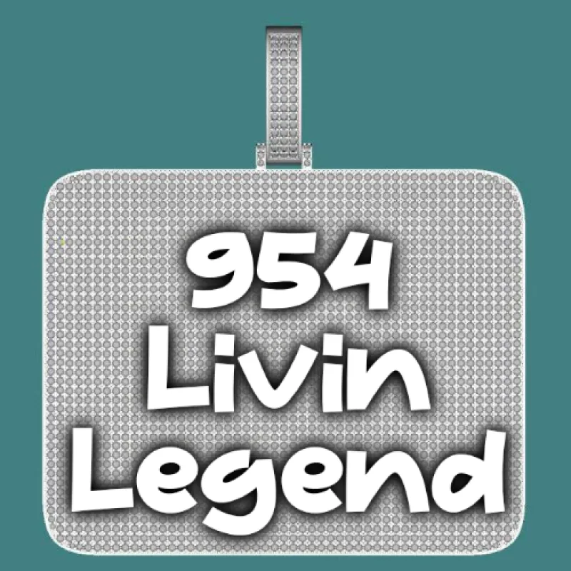 CUSTOM LETTER NECKLACE 3D BIG SQUARE made by The GUU Shop