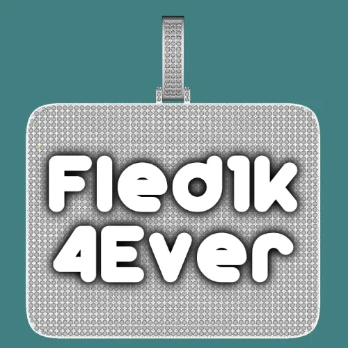 CUSTOM LETTER NECKLACE 3D BIG SQUARE sold by The GUU Shop