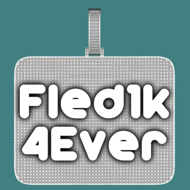 CUSTOM LETTER NECKLACE 3D BIG SQUARE made by The GUU Shop