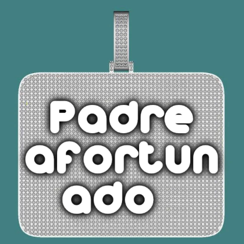 CUSTOM LETTER NECKLACE 3D BIG SQUARE made by The GUU Shop