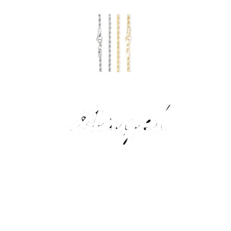 Script Custom Letter Necklace made by The GUU Shop