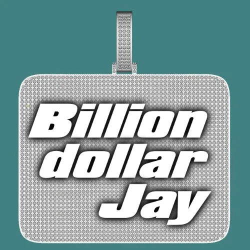 CUSTOM LETTER NECKLACE 3D BIG SQUARE sold by The GUU Shop