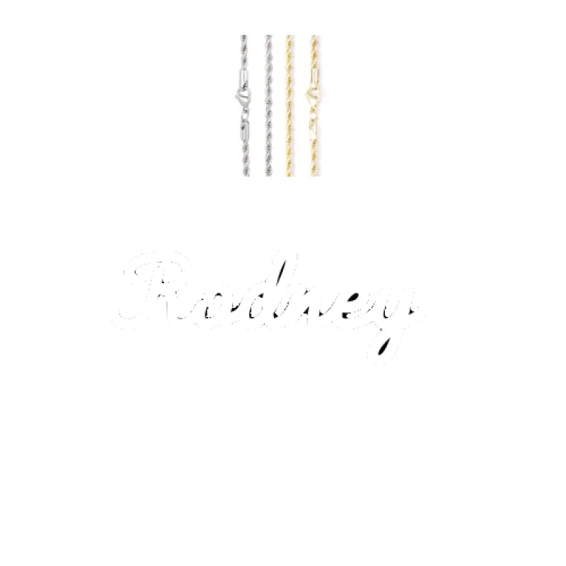 Script Custom Letter Necklace made by The GUU Shop