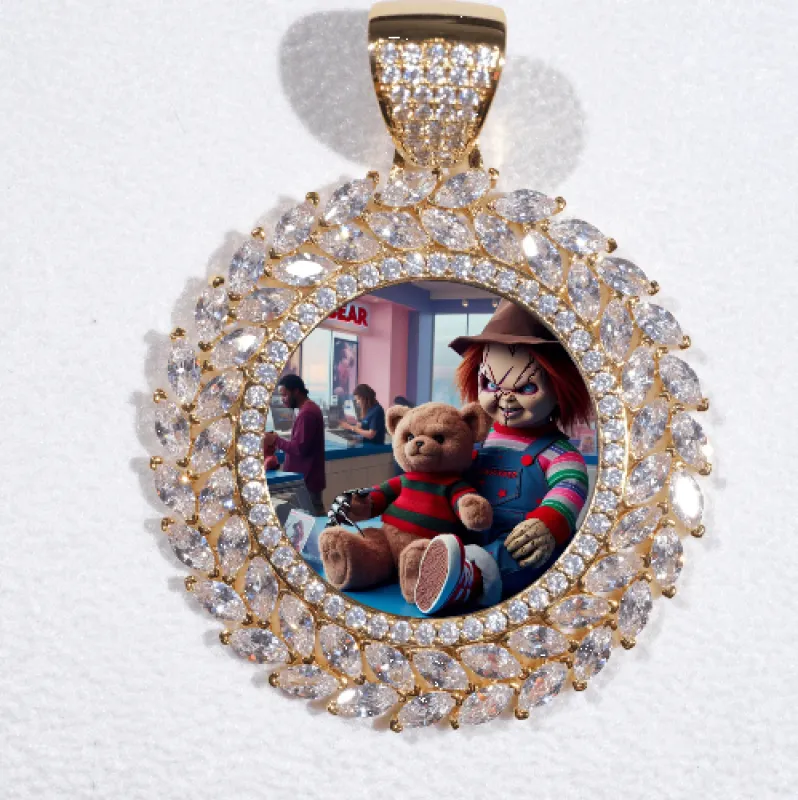 Large 3D Wheat Ear Custom Picture Pendant made by The GUU Shop