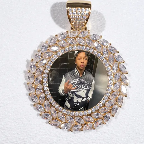 Large 3D Wheat Ear Custom Picture Pendant sold by The GUU Shop