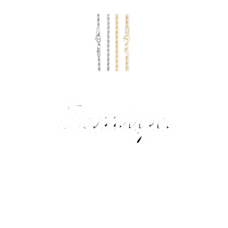 Script Custom Letter Necklace made by The GUU Shop