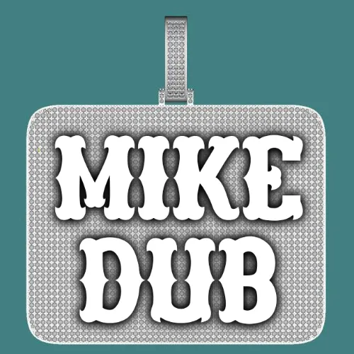 CUSTOM LETTER NECKLACE 3D BIG SQUARE sold by The GUU Shop