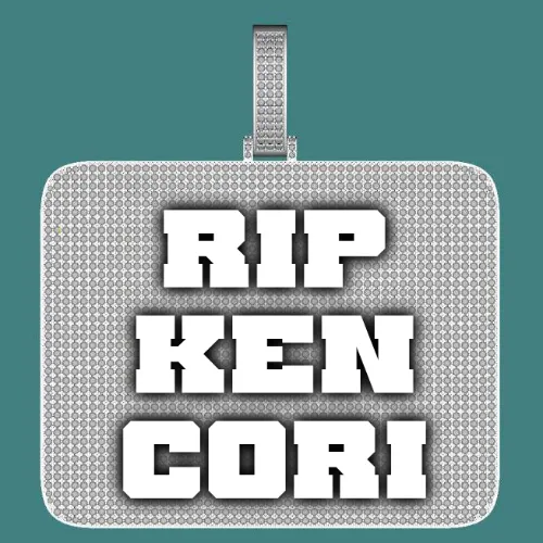 CUSTOM LETTER NECKLACE 3D BIG SQUARE sold by The GUU Shop