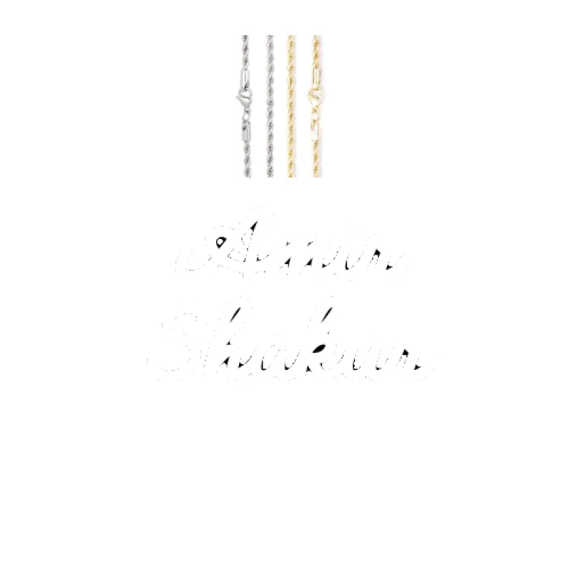 Script Custom Letter Necklace made by The GUU Shop