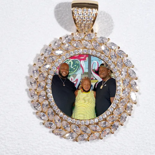 Large 3D Wheat Ear Custom Picture Pendant sold by The GUU Shop
