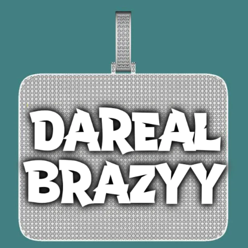 CUSTOM LETTER NECKLACE 3D BIG SQUARE made by The GUU Shop