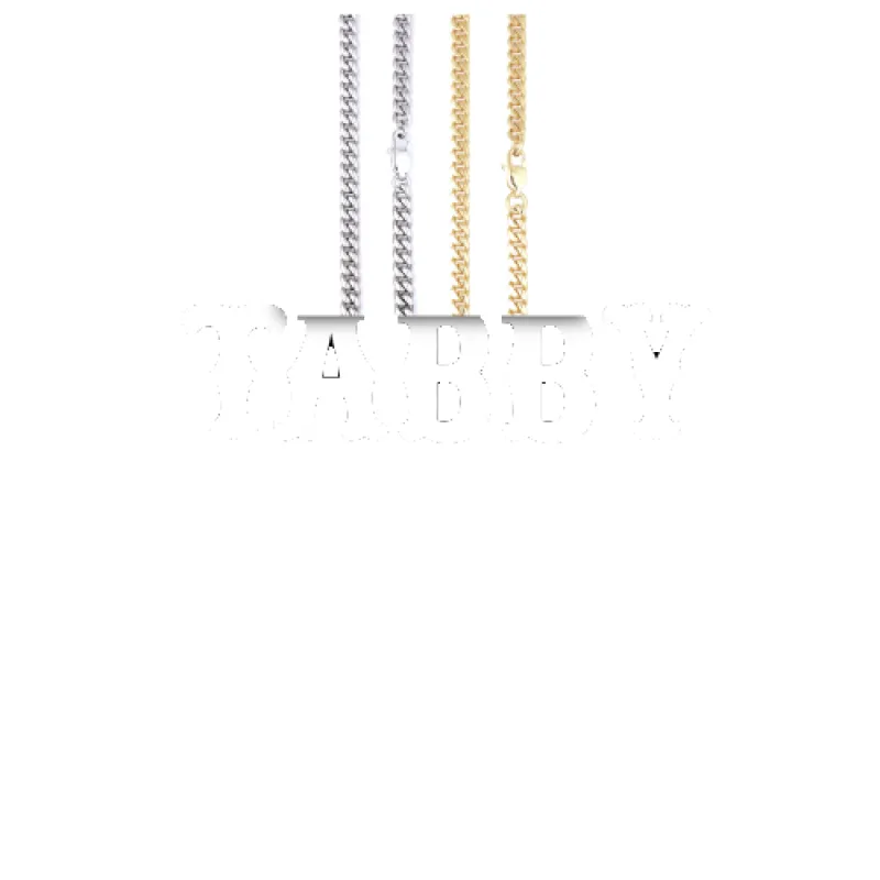 Custom Letters Freibeuter Font Necklace made by The GUU Shop