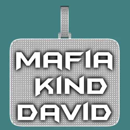 CUSTOM LETTER NECKLACE 3D BIG SQUARE sold by The GUU Shop