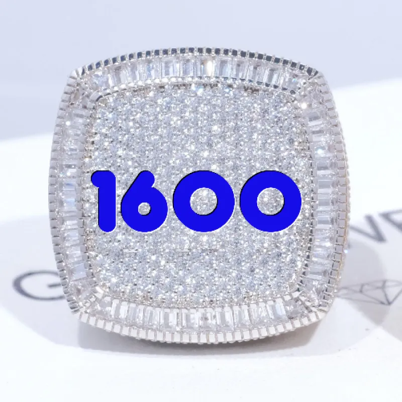 CUSTOM LETTER 3D ICED RING made by The GUU Shop