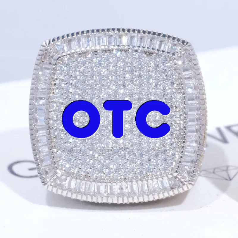 CUSTOM LETTER 3D ICED RING made by The GUU Shop